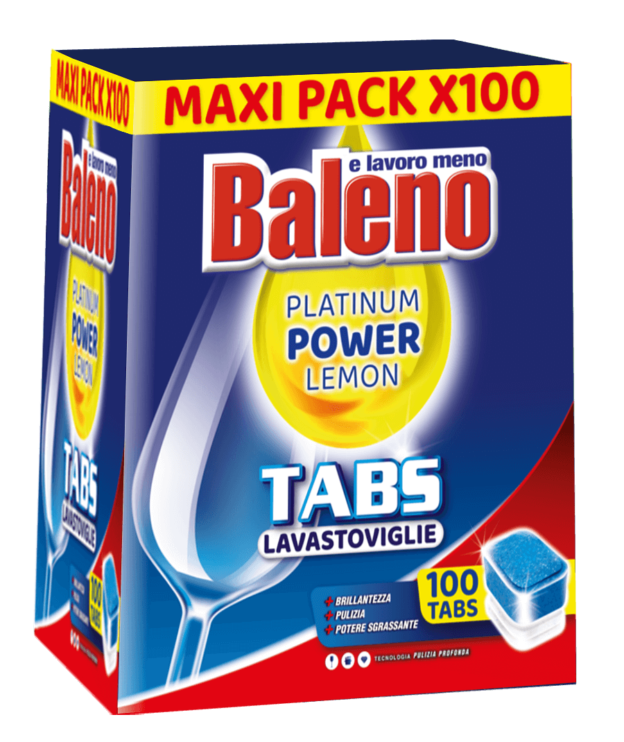 Baleno TABS LAVASTOVIGLIE 100 pz ACTIVE LEMON