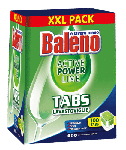 Baleno TABS LAVASTOVIGLIE 100 pz ACTIVE LIME